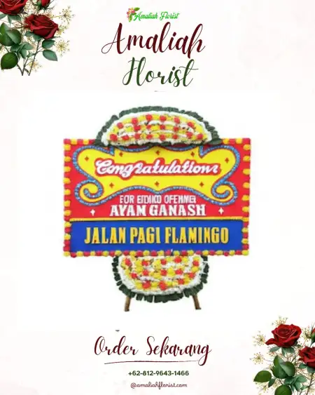 Sewa Papan Bunga Aringin